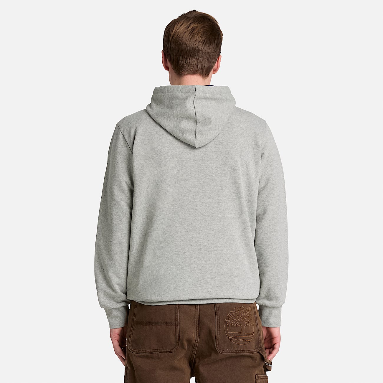 Mens Northwood Tree Logo Hoodie TBL Medium Grey Heather ALT8