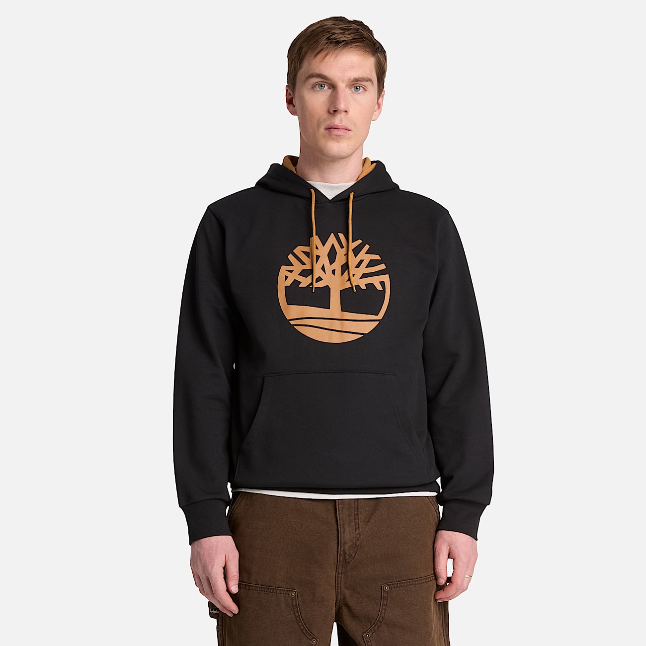 Mens Northwood Tree Logo Hoodie TBL Black ALT1