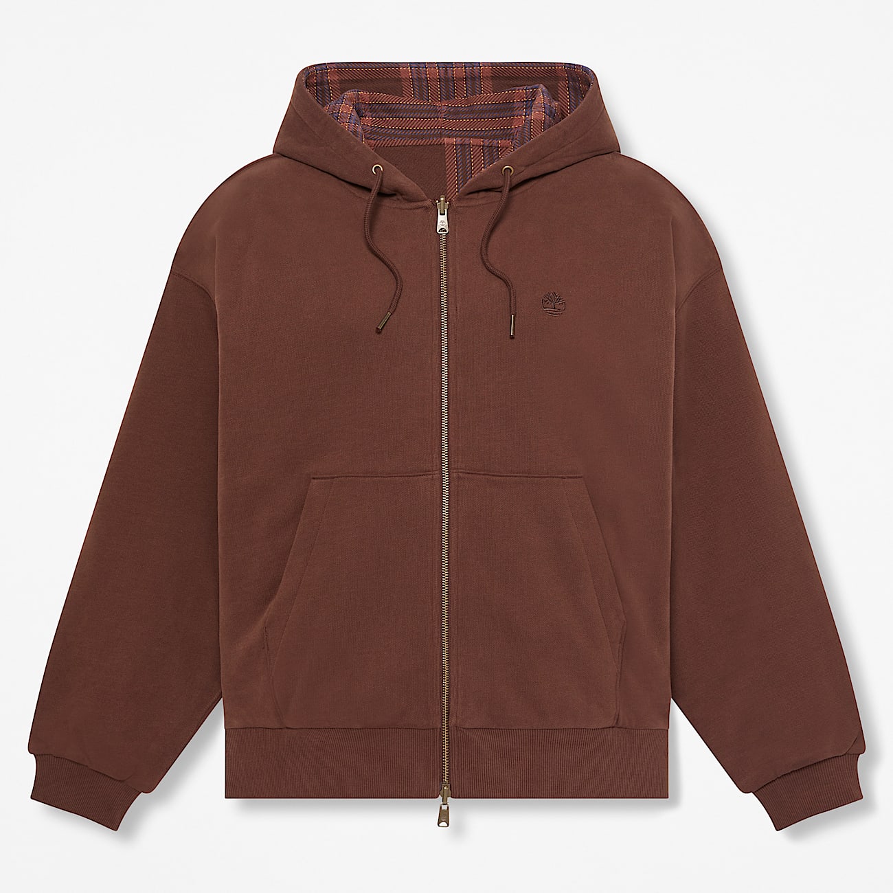 Mens Reversible Hoodie TBL Chicory Coffee Brown HERO