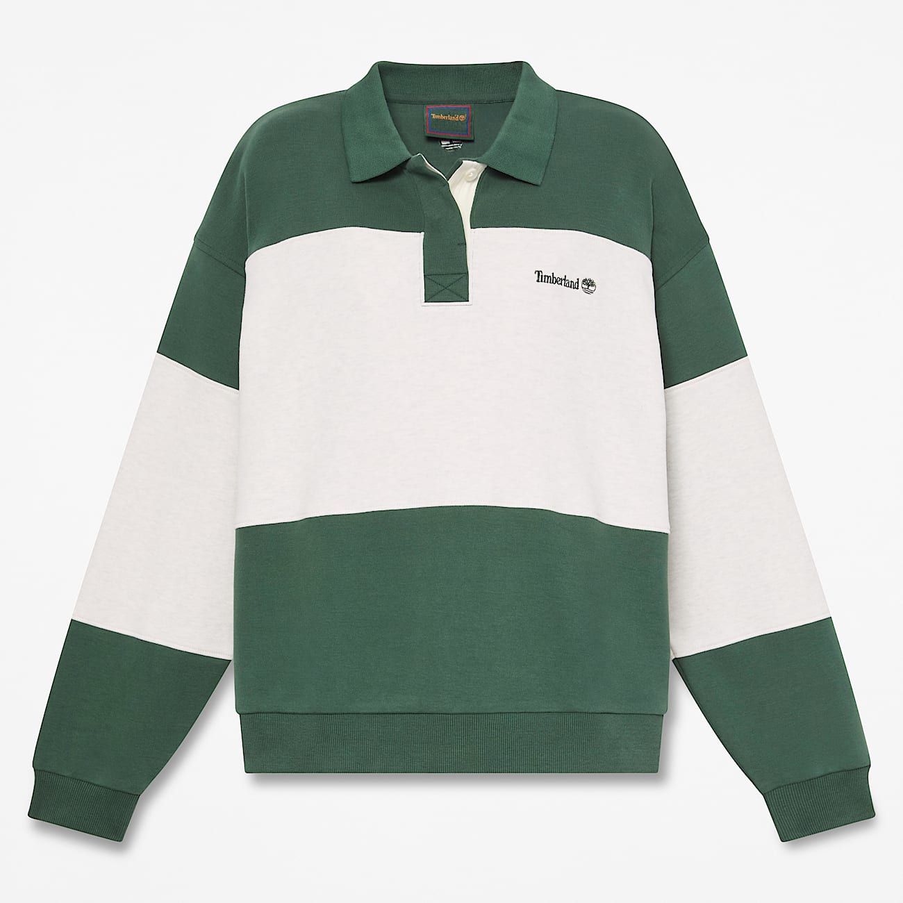 Womens Rugby Polo Sweatshirt TBL SycamoreLight Oatmeal Heather HERO