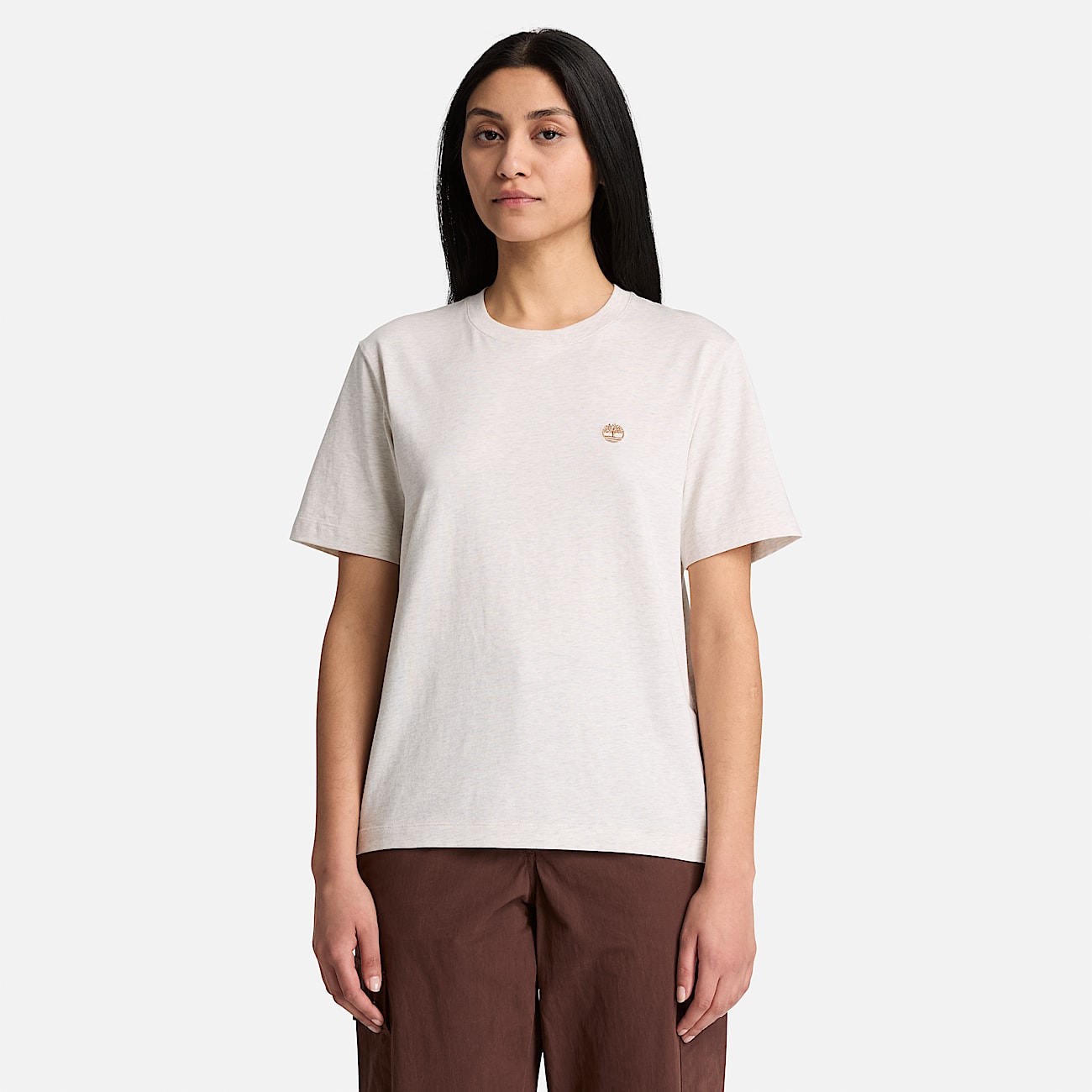 Womens Crafted Crew ShortSleeve TShirt TBL Light Oatmeal Heather ALT1