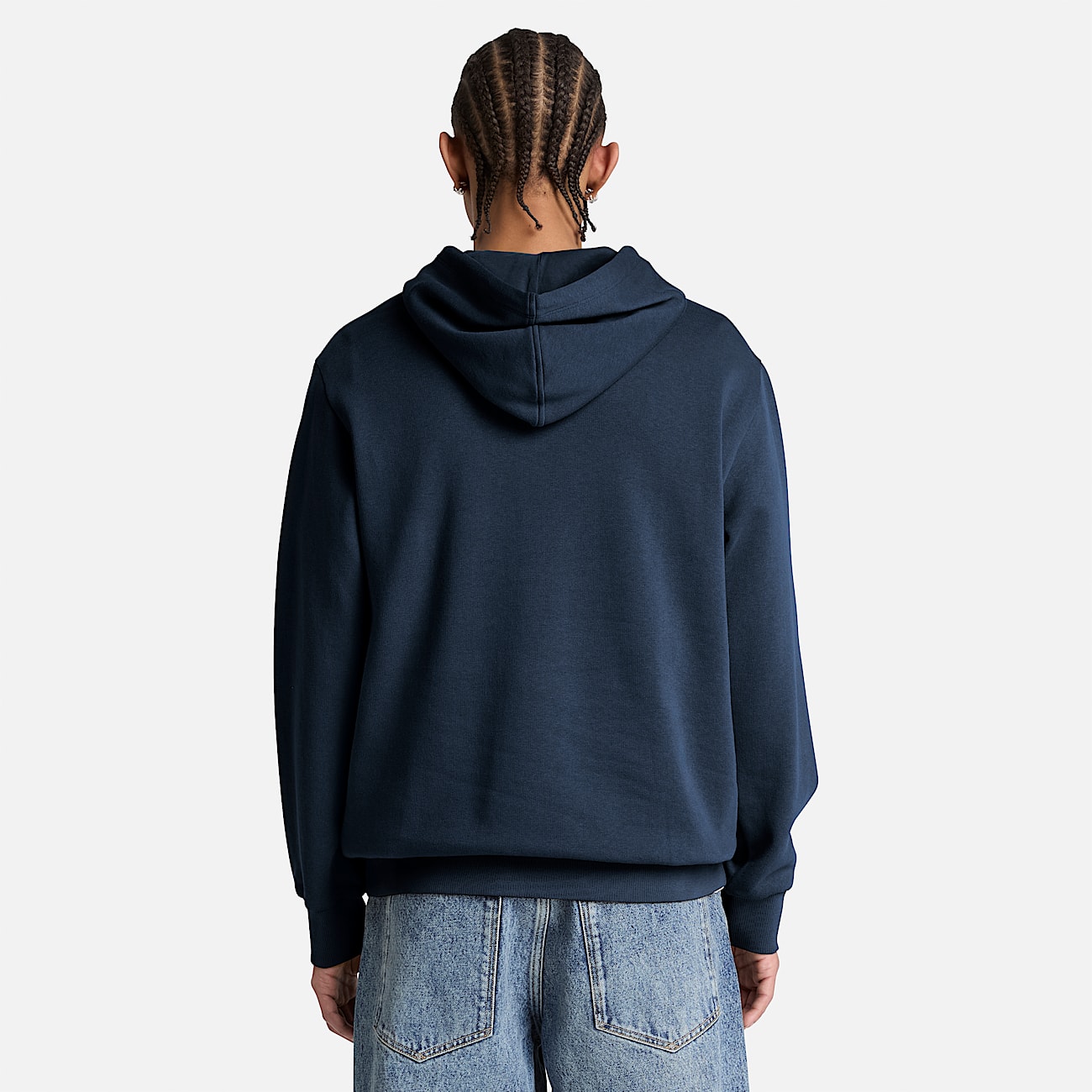 Mens Wareham Tree Logo Patch Hoodie TBL Dark Sapphire ALT8