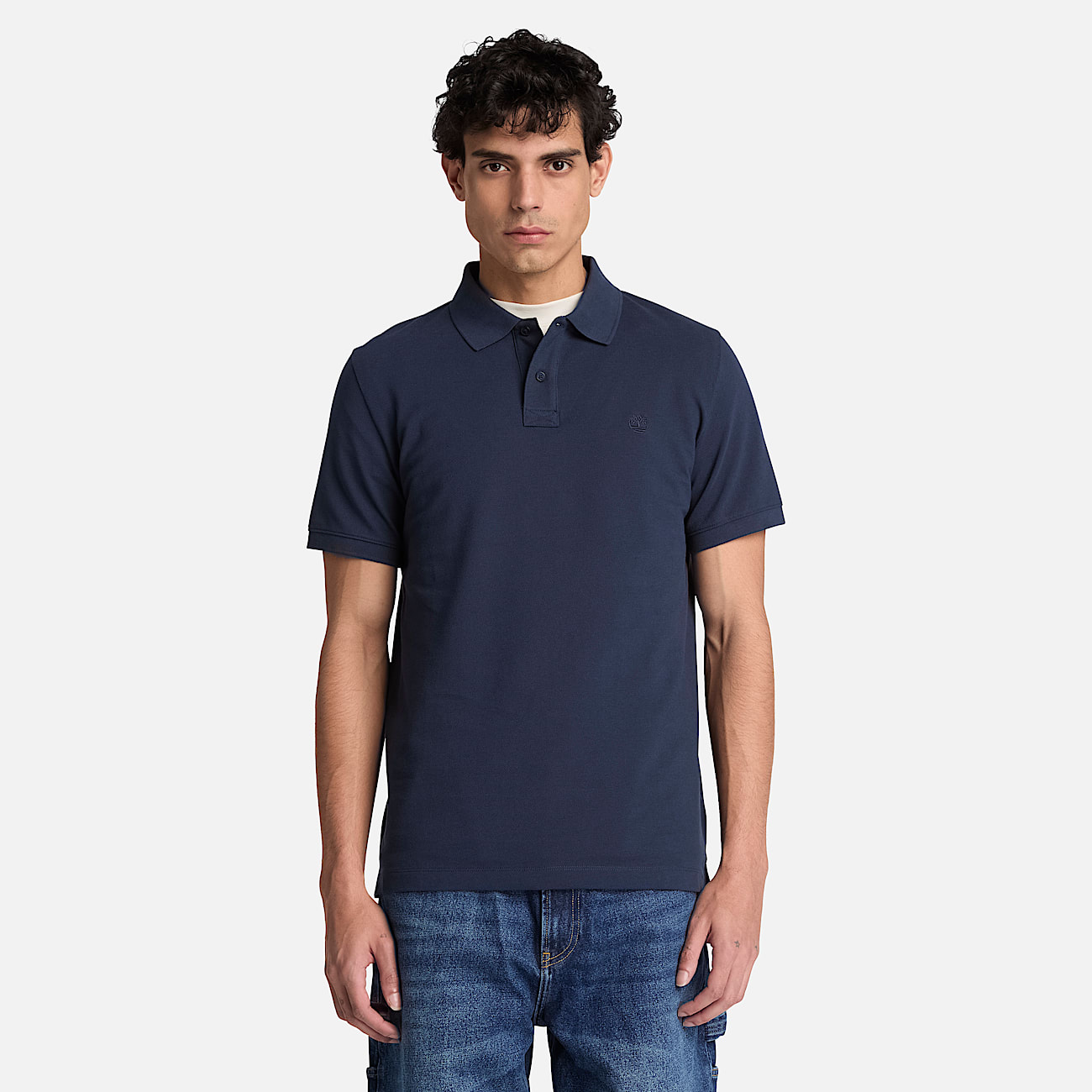 Mens Oyster River Regular ShortSleeve Polo TBL Dark Sapphire ALT1