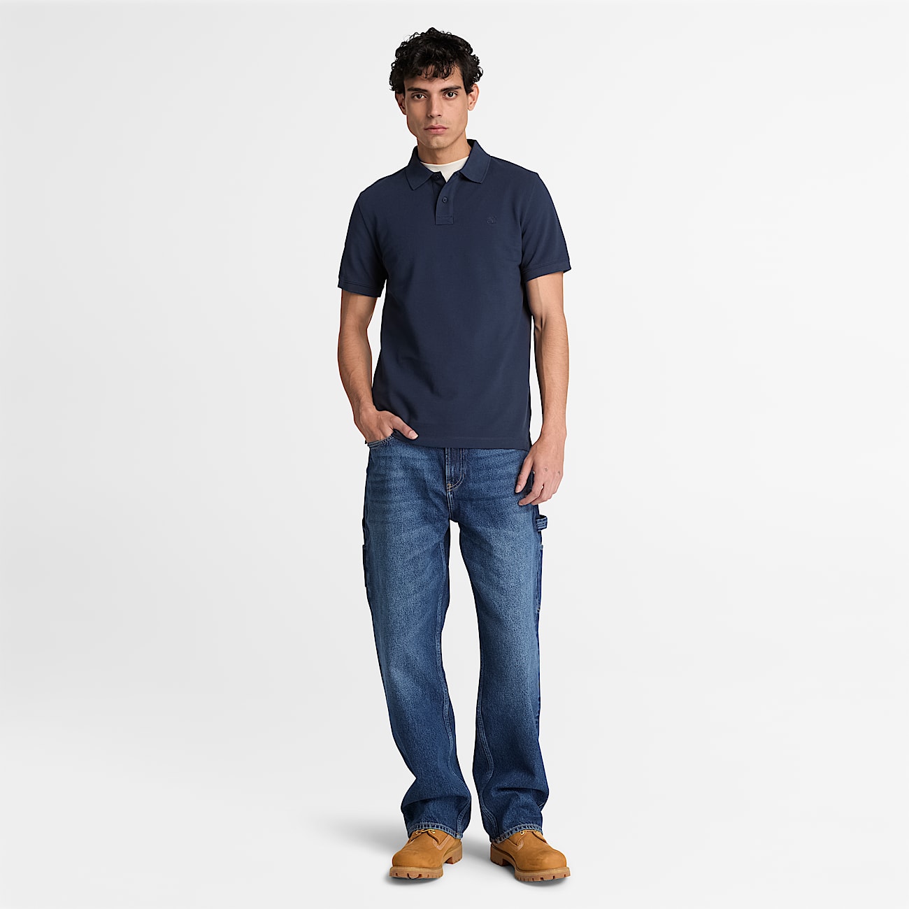 Mens Oyster River Regular ShortSleeve Polo TBL Dark Sapphire ALT2