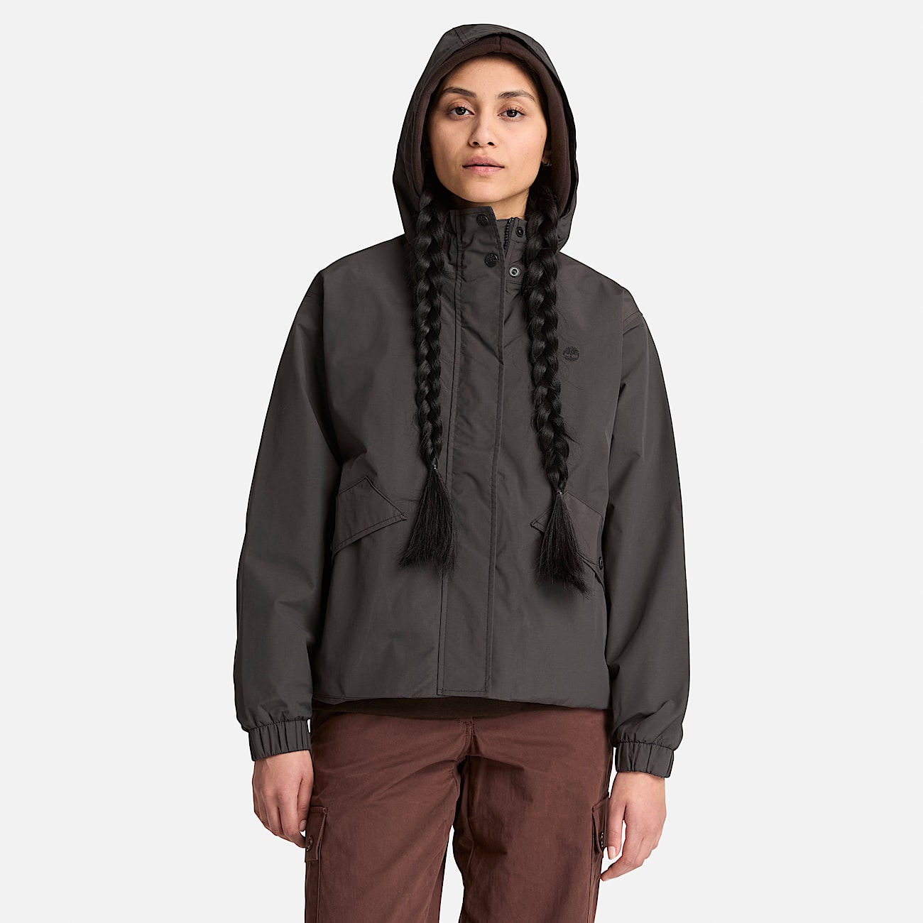 Womens Waterproof Shell Jacket TBL Vintage Black ALT1