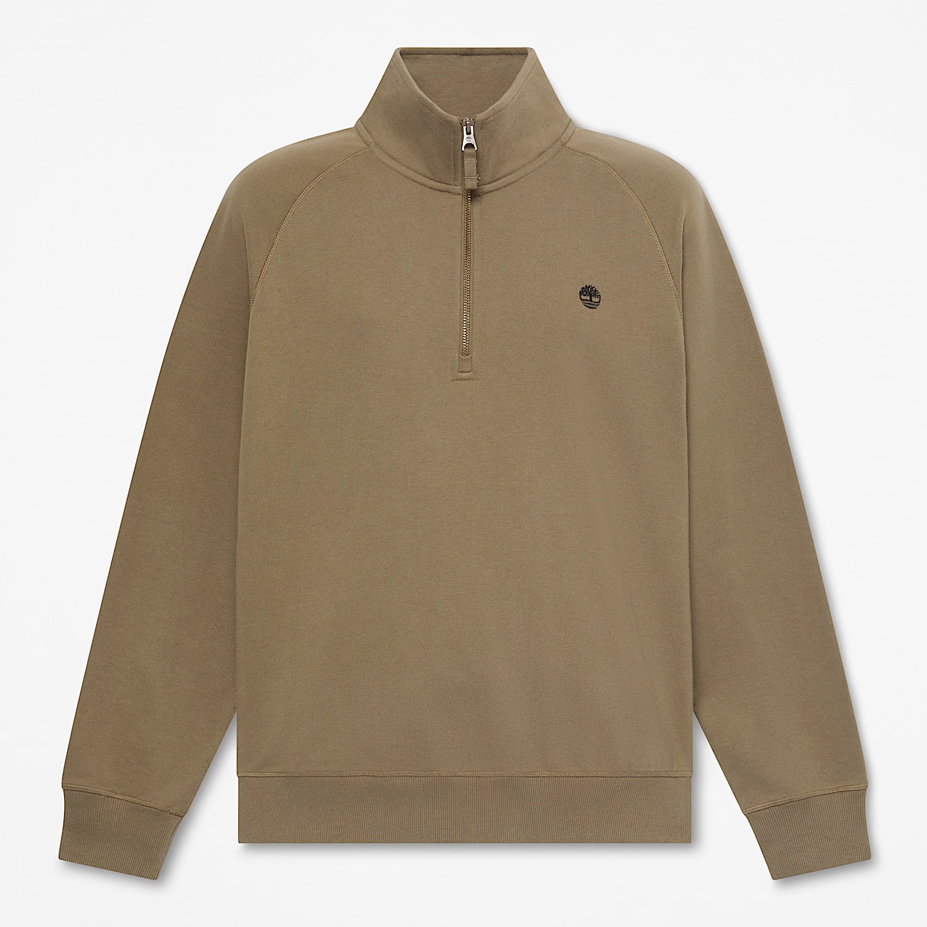 Mens Exeter River Embroidered Logo QuarterZip Sweatshirt TBL Dark Olive HERO