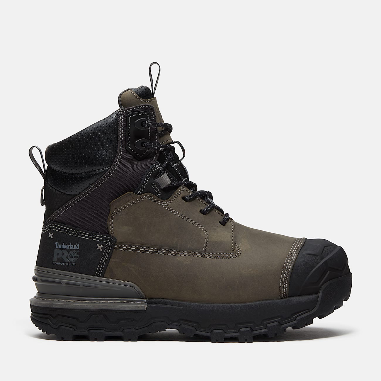 Mens Boondock Ultralight CSA 6 CompositeToe Waterproof Work Boot TBL Grey FullGrainBlack HERO
