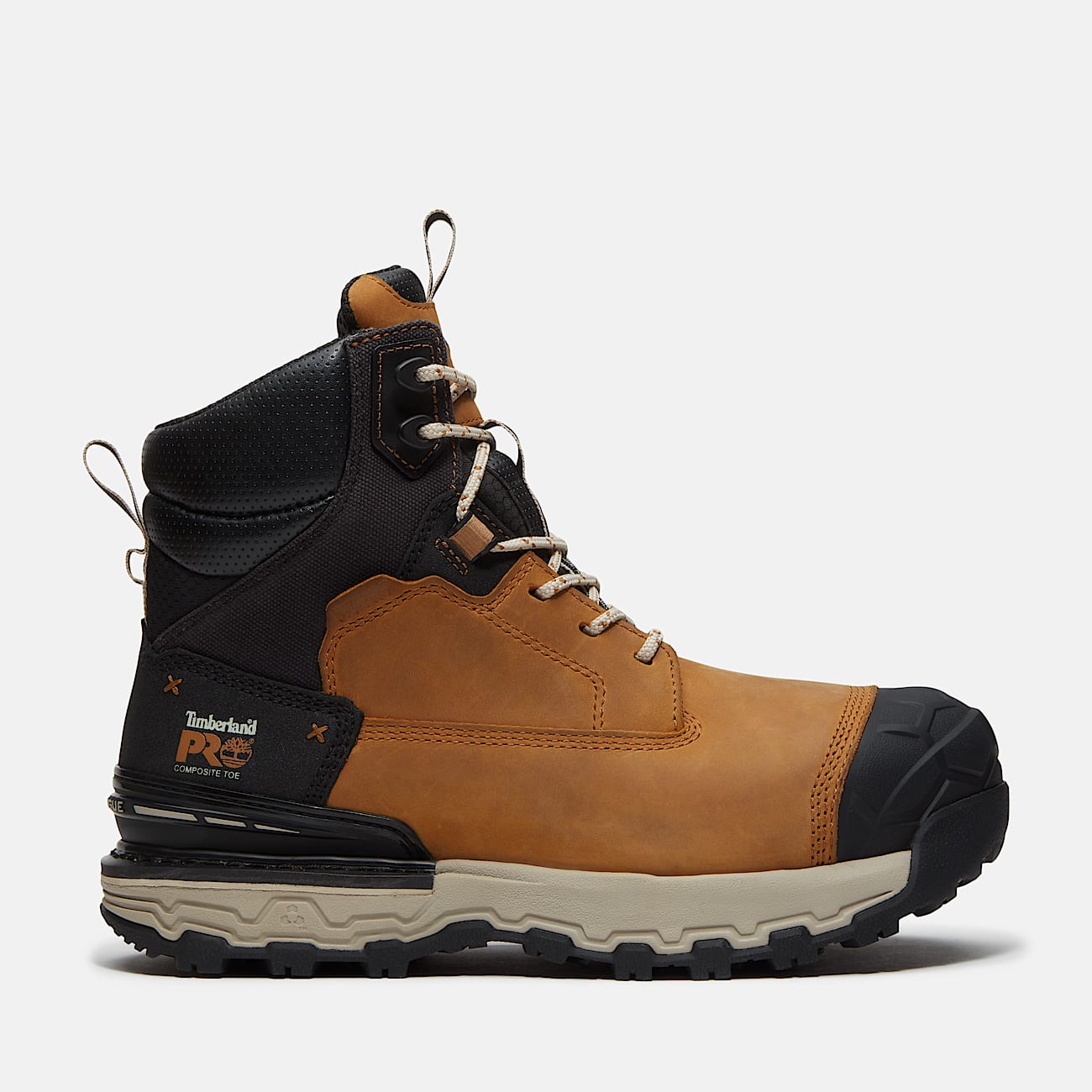 Mens Boondock Ultralight 6 CompositeToe Waterproof Work Boot TBL Wheat FullGrainBlack HERO