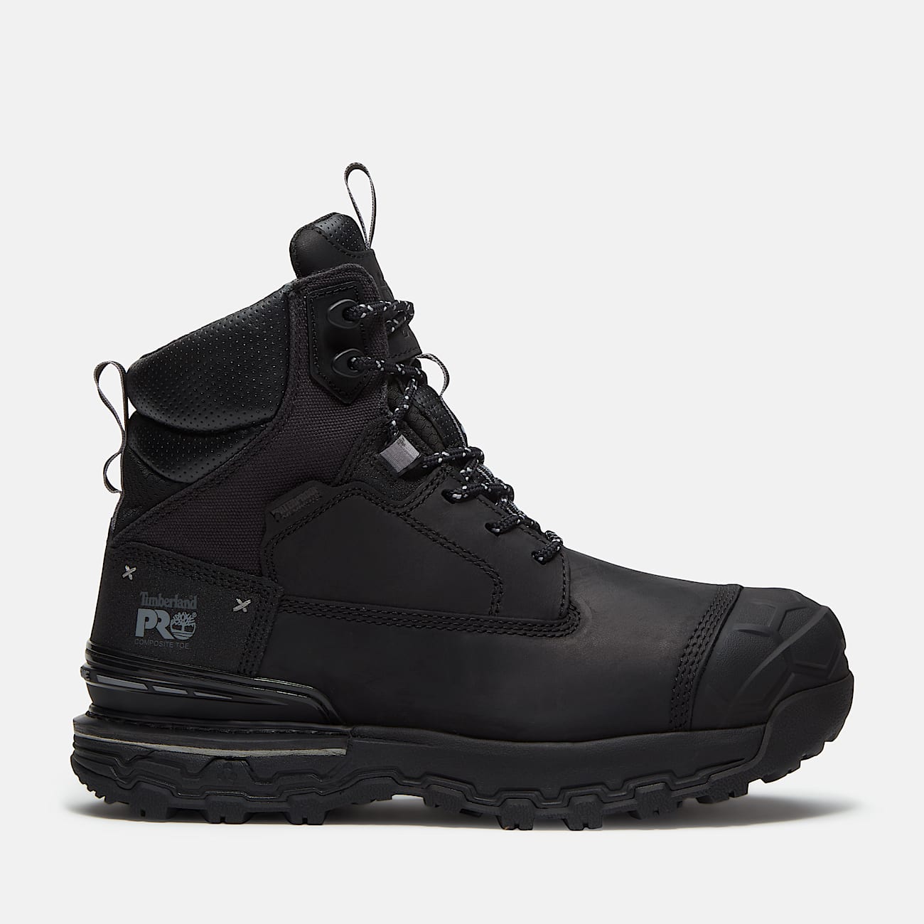 Mens Boondock Ultralight 6 CompositeToe Waterproof Work Boot TBL Black FullGrain HERO