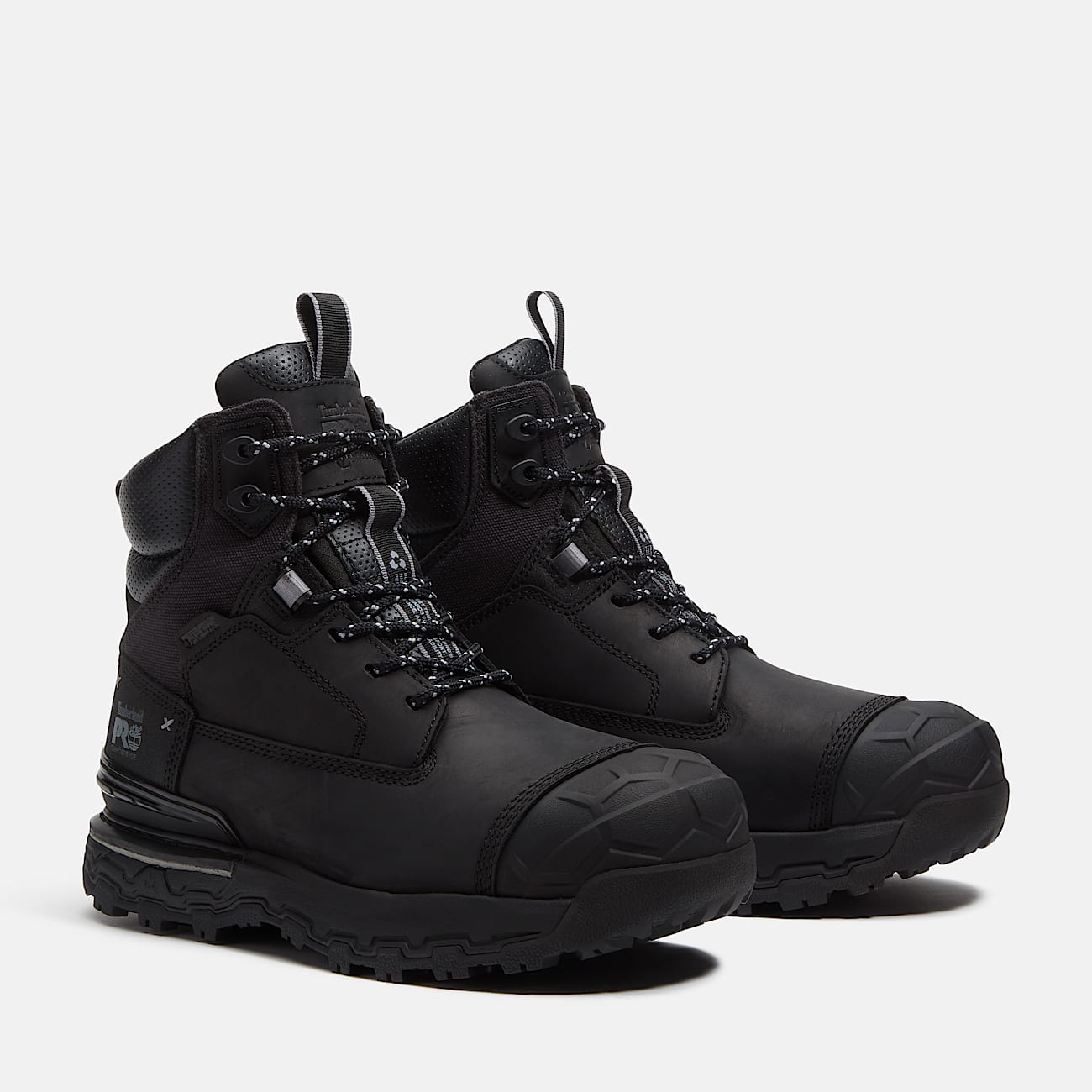 Mens Boondock Ultralight 6 CompositeToe Waterproof Work Boot TBL Black FullGrain ALT4