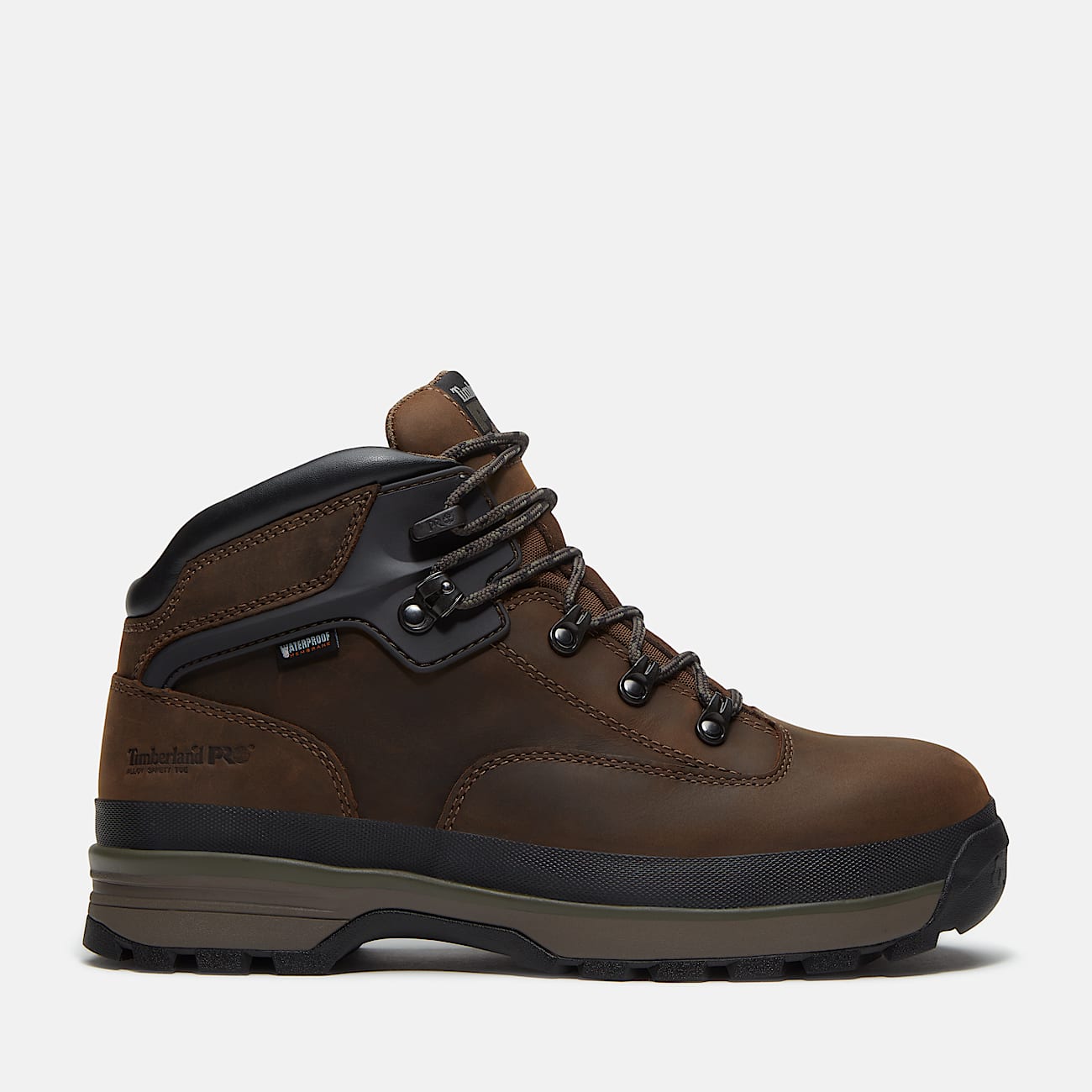 Mens Timberland PRO Euro Hiker XD Mid Boot TBL Brown FullGrain HERO