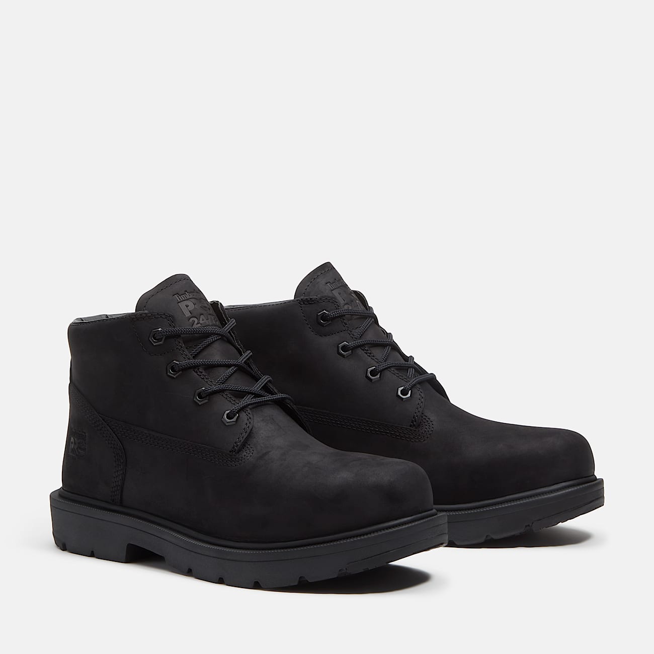 Mens Power Shift SlipResistant Chukka Boot TBL Black FullGrain ALT4