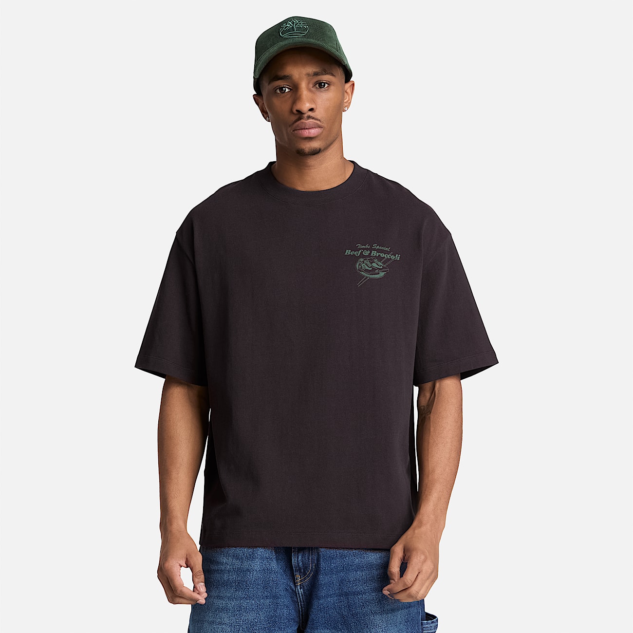 Playera Grfica Beef  Broccoli para Hombre TBL Negro ALT1