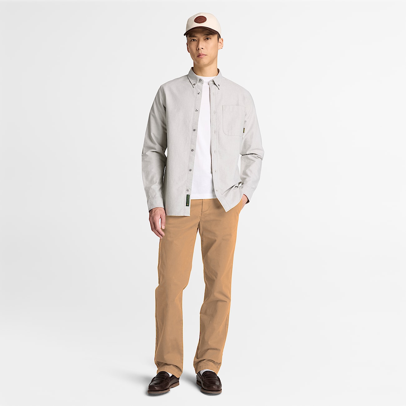 Mens Topsfield Straight Twill Chino Pant TBL Earth Brown ALT2