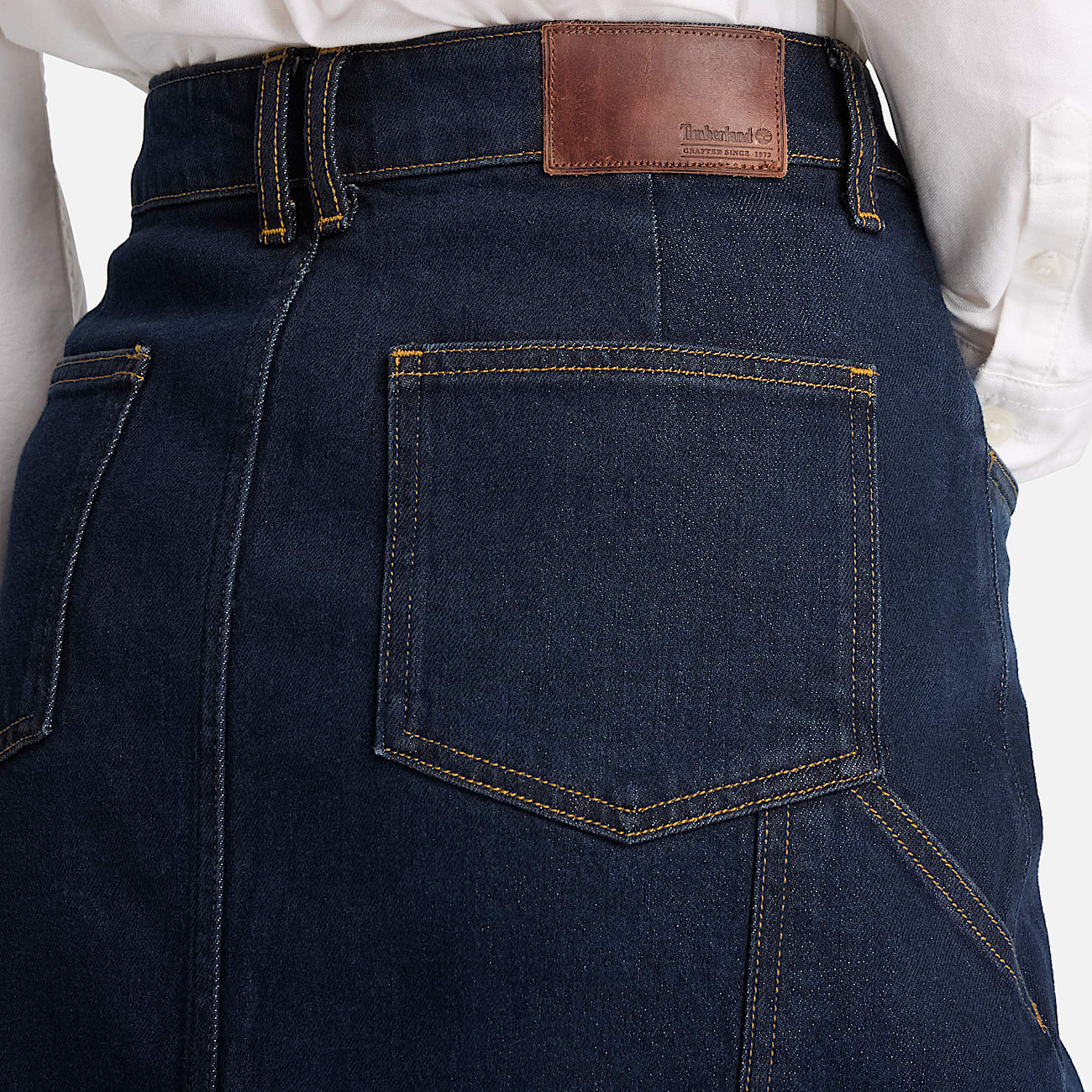 Womens Long Denim Skirt TBL Rinse ALT3