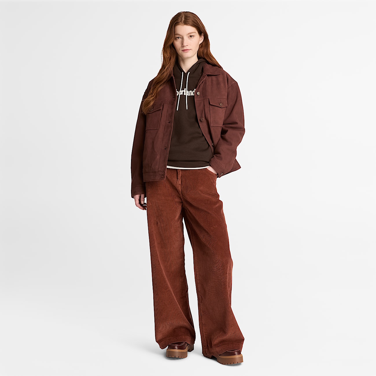 Womens Northwood Hoodie TBL Dark Brown ALT2