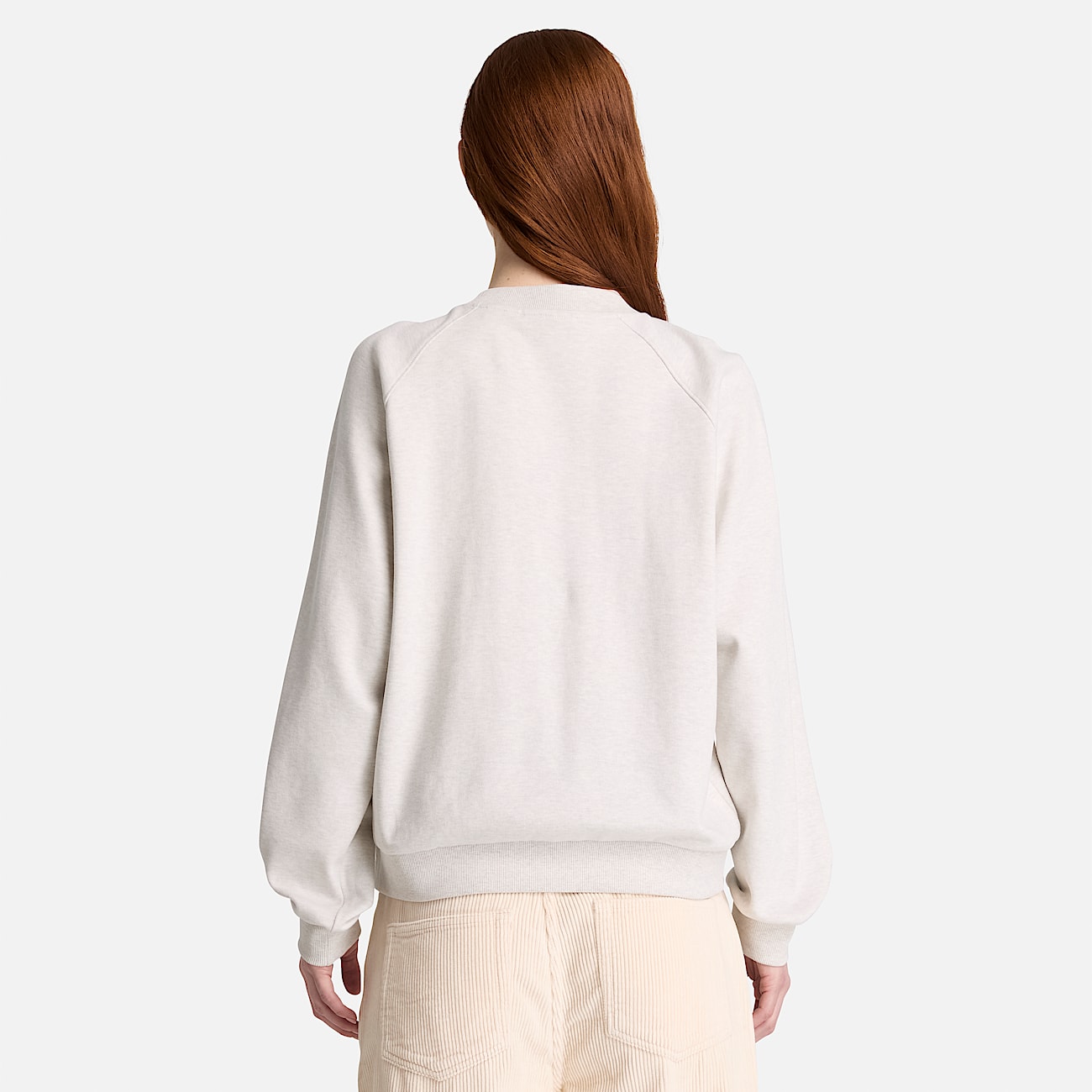 Womens Crafted Crew Sweatshirt TBL Light Oatmeal Heather ALT8