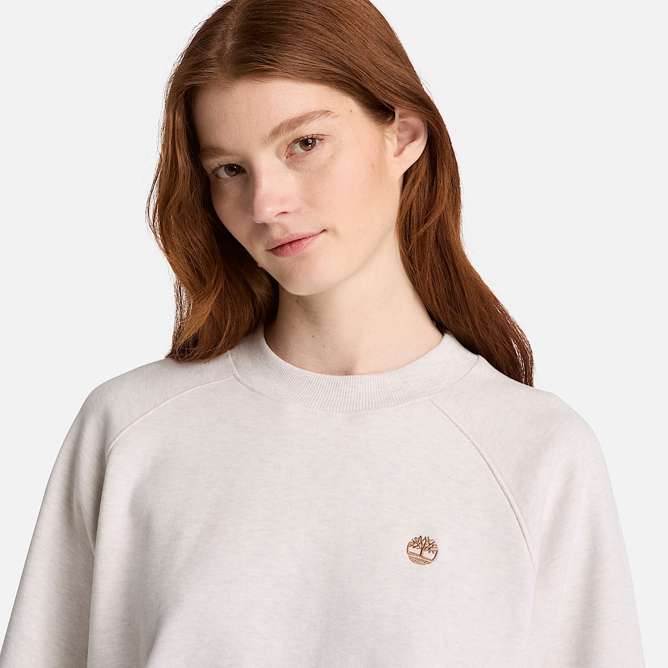 Womens Crafted Crew Sweatshirt TBL Light Oatmeal Heather ALT3