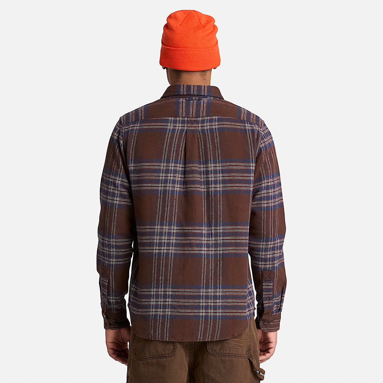 Indigo Check Regular Shirt TBL Chicory Coffee Brown ALT3