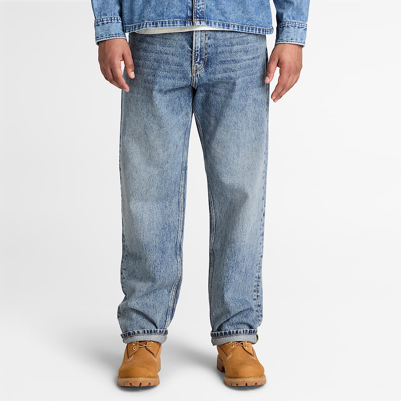 Mens Relaxed Denim Pant TBL Glacier Tint Wash ALT1