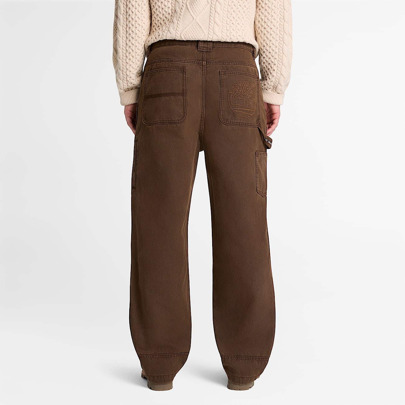Mens Rindge Double Knee Canvas Carpenter Pant TBL Chicory Coffee Brown ALT8