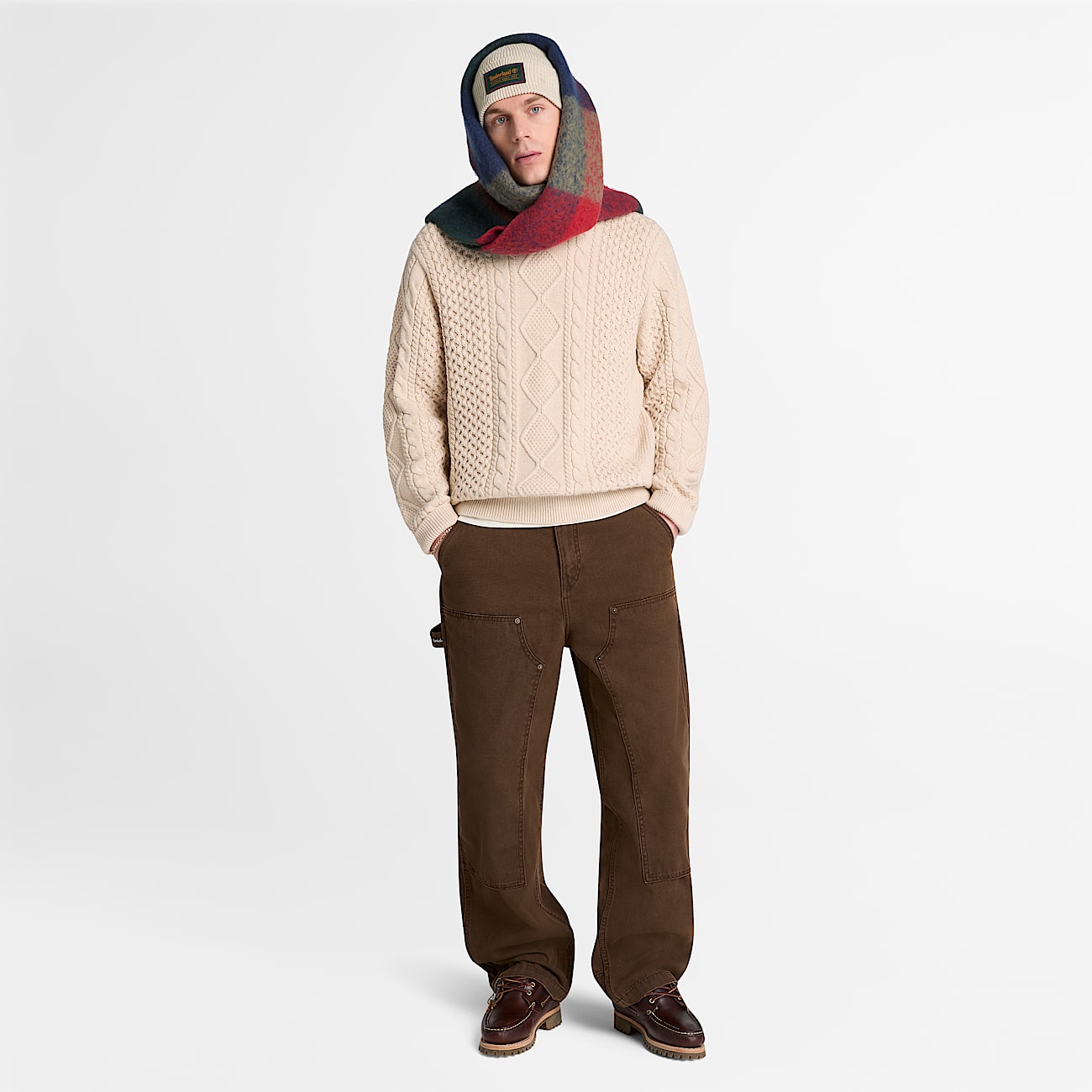 Mens Rindge Double Knee Canvas Carpenter Pant TBL Chicory Coffee Brown ALT2