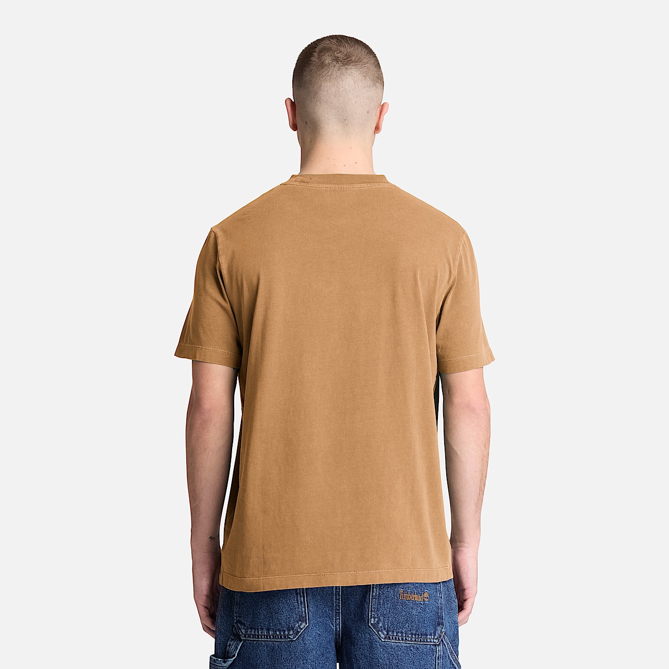 Mens Garment Dye ShortSleeve TShirt TBL Dark Wheat ALT8