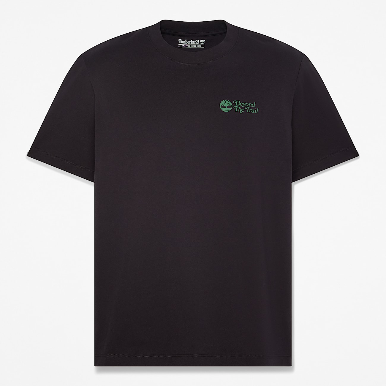 Mens Leaves Graphic ShortSleeve TShirt TBL Black HERO