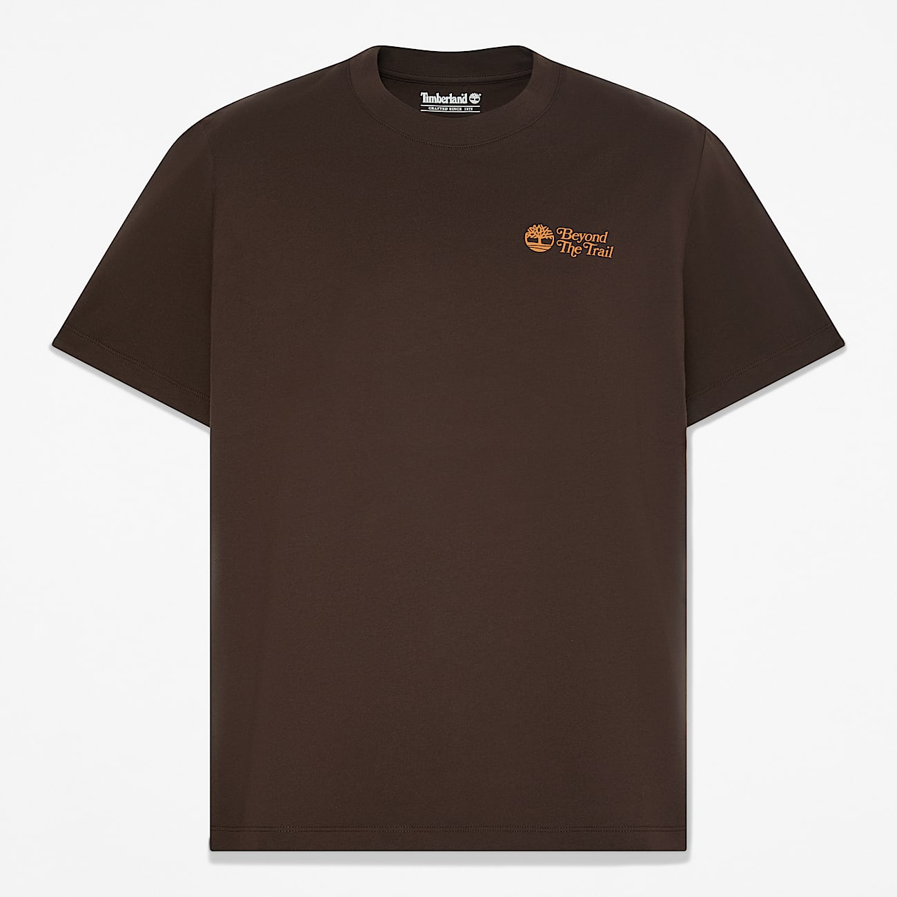 Mens Leaves Graphic ShortSleeve TShirt TBL Dark Brown HERO