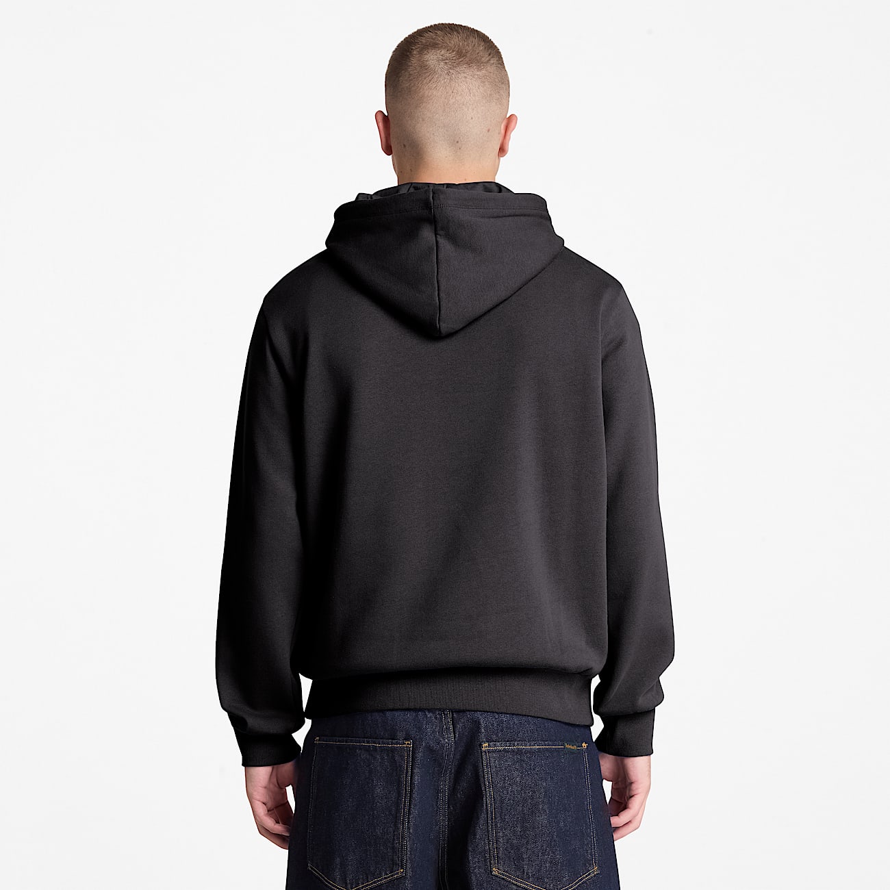 Mens Silicon Badge Hoodie TBL Black ALT8