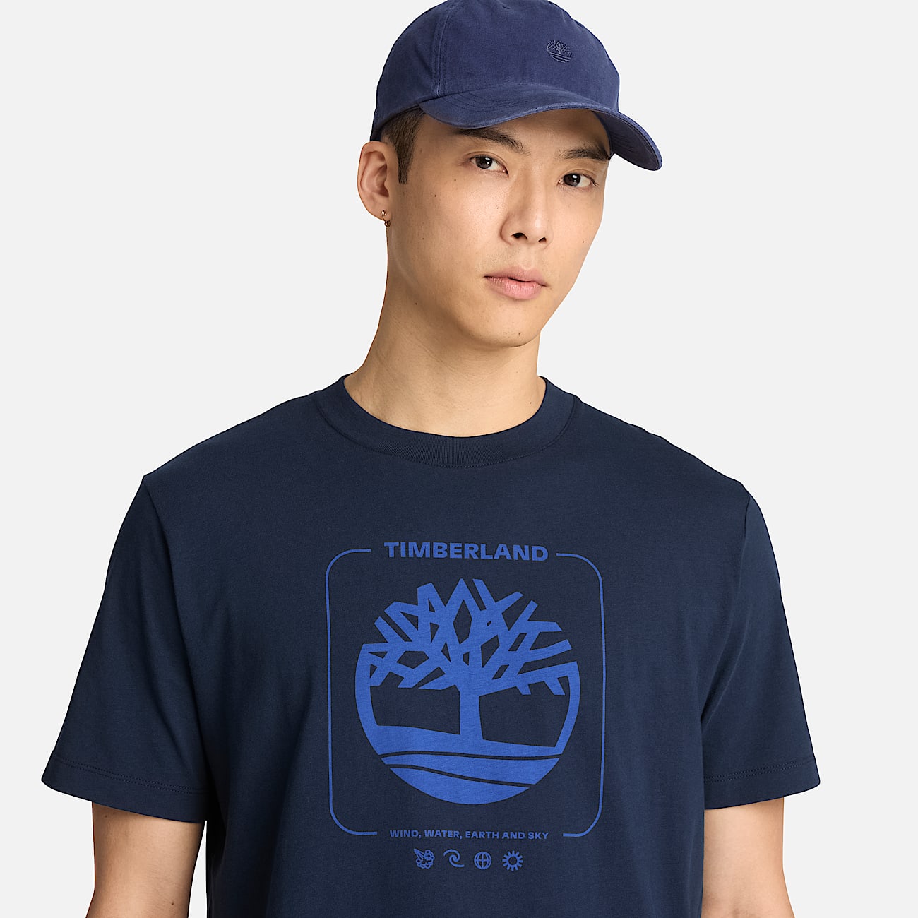 Mens Tree Graphic TShirt TBL Dark Sapphire ALT3