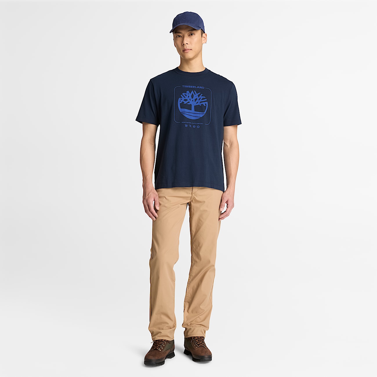 Mens Tree Graphic TShirt TBL Dark Sapphire ALT2