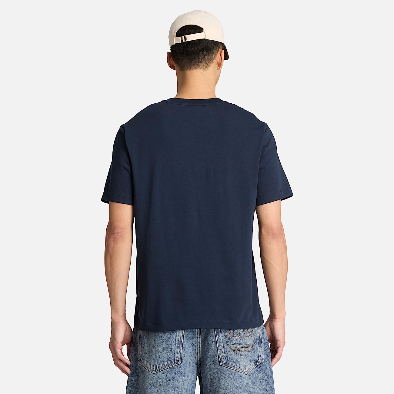 Mens Pine Tree Graphic TShirt TBL Dark Sapphire ALT8