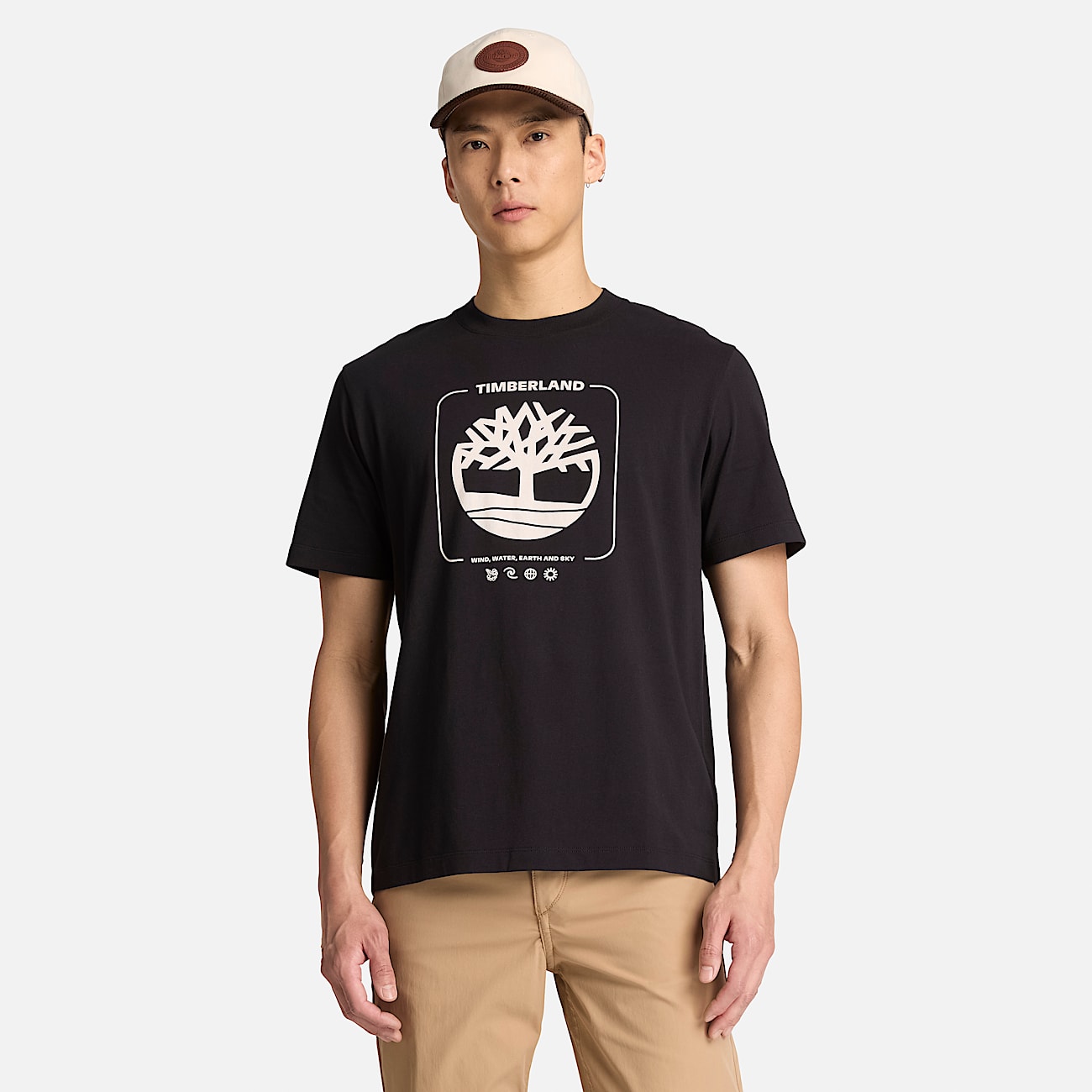 Mens Tree Graphic TShirt TBL Black ALT1