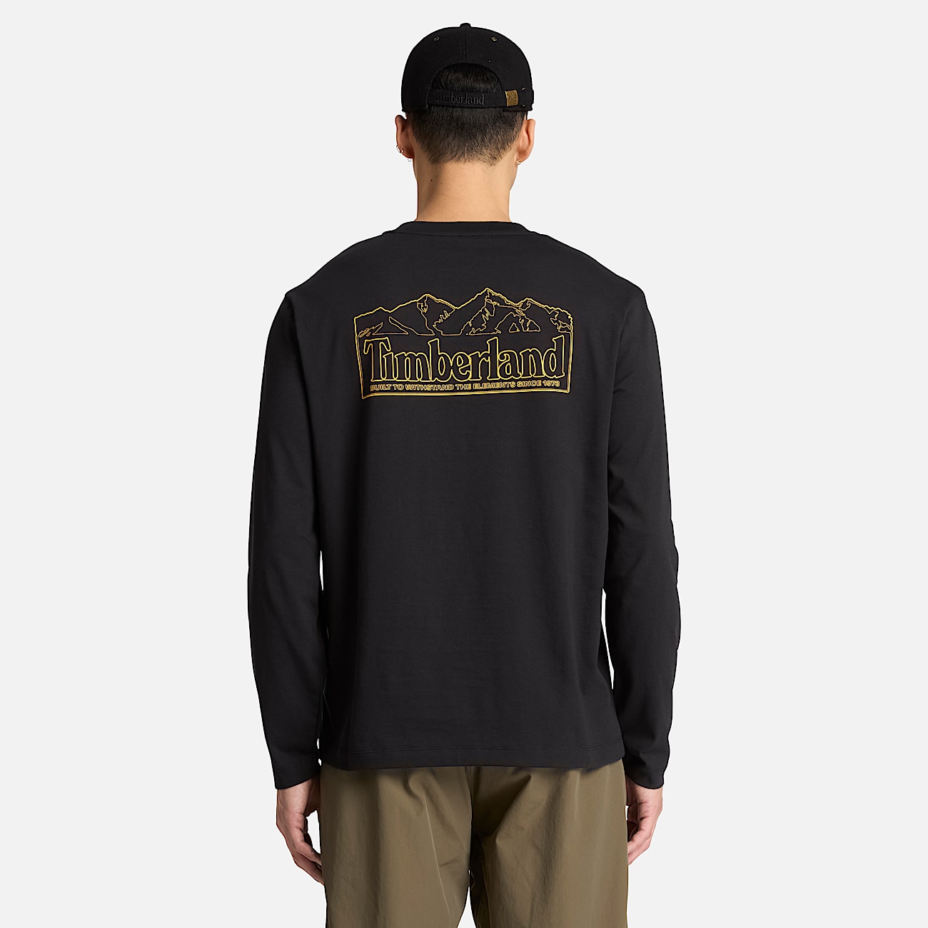 Mens LongSleeve Graphic TShirt TBL Black ALT8