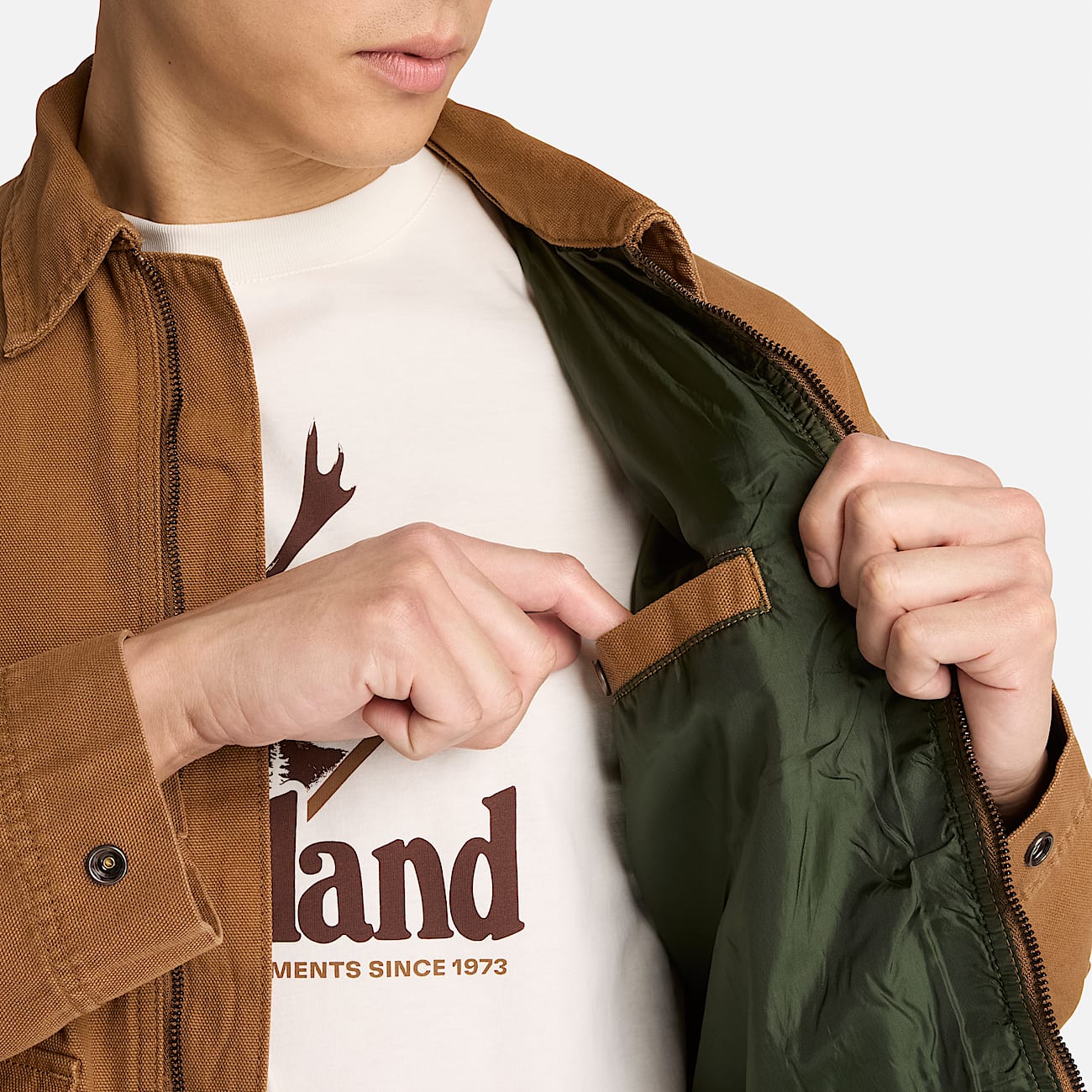 Manteau en toile pour hommes TBL Bl fonc ALT3