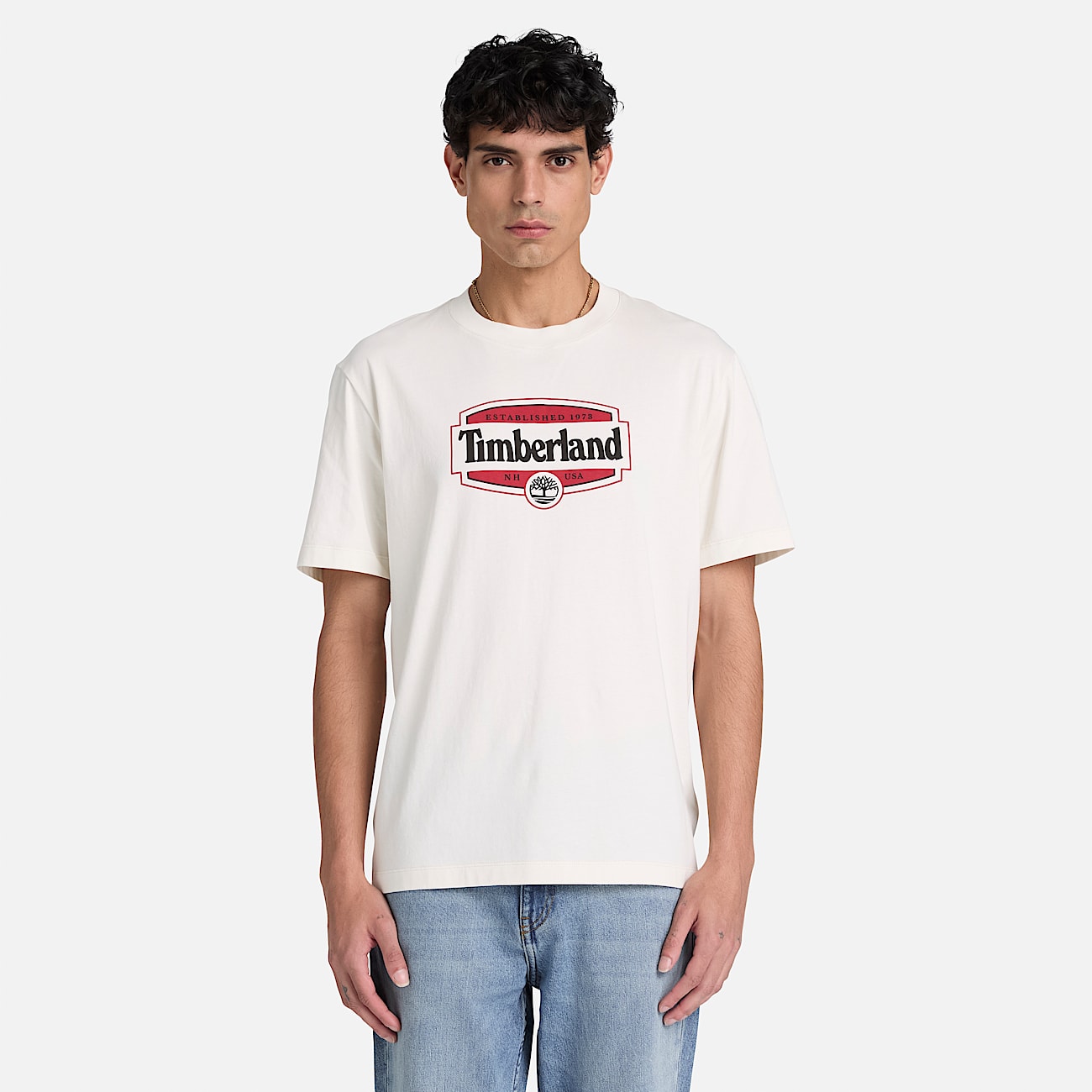 Mens Heritage Seal ShortSleeve TShirt TBL Vintage White ALT1