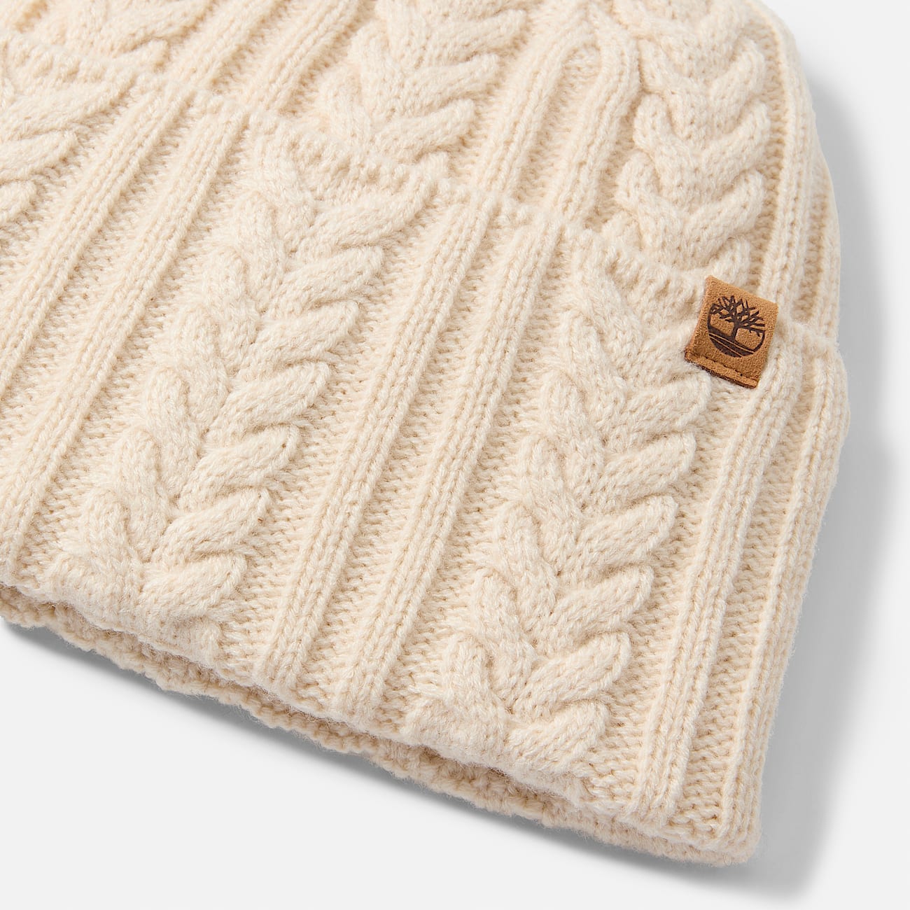 Gorro de punto trenzado para Mujer TBL Blanco ahumado ALT1