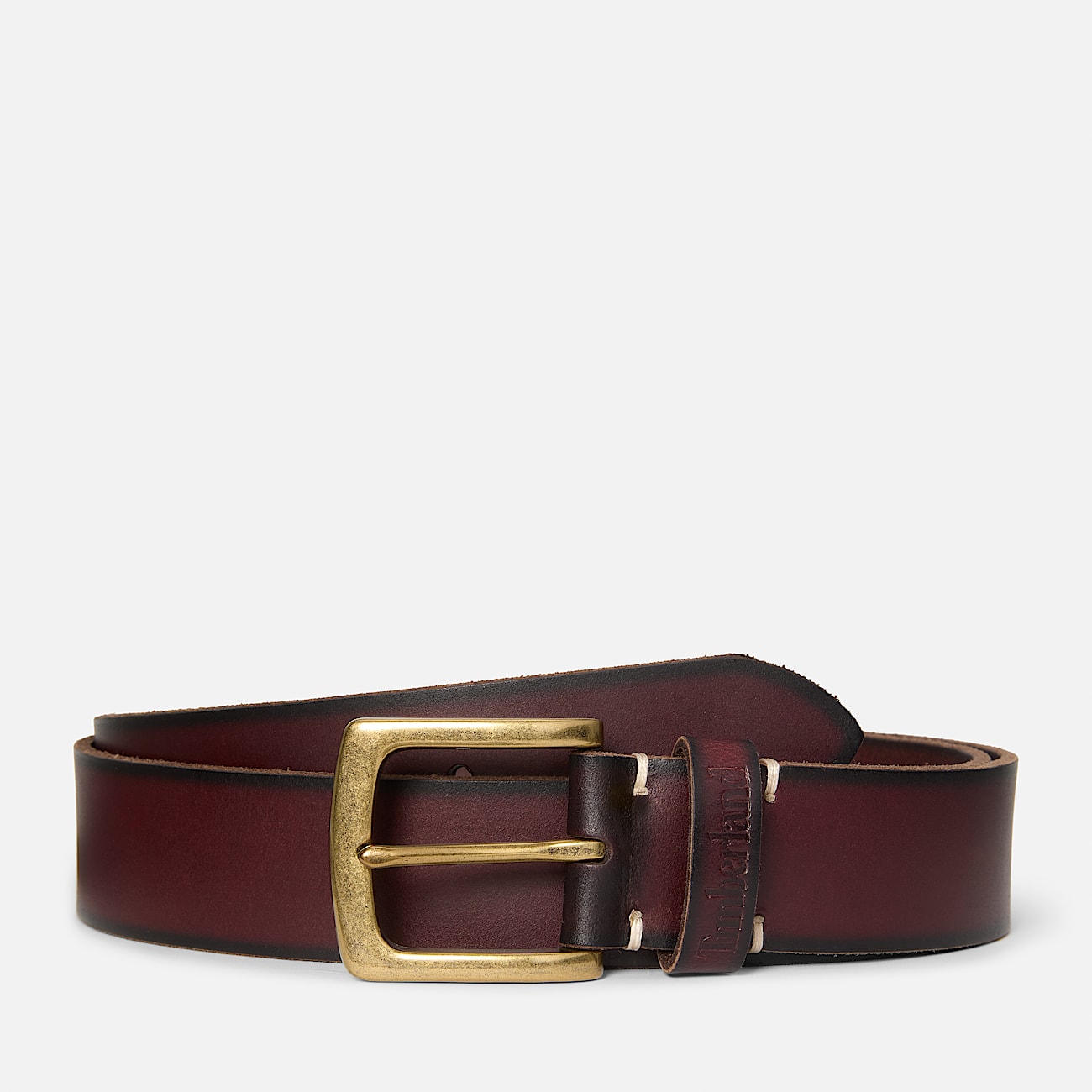 Mens Rugged Leather Belt TBL Rootbeer HERO
