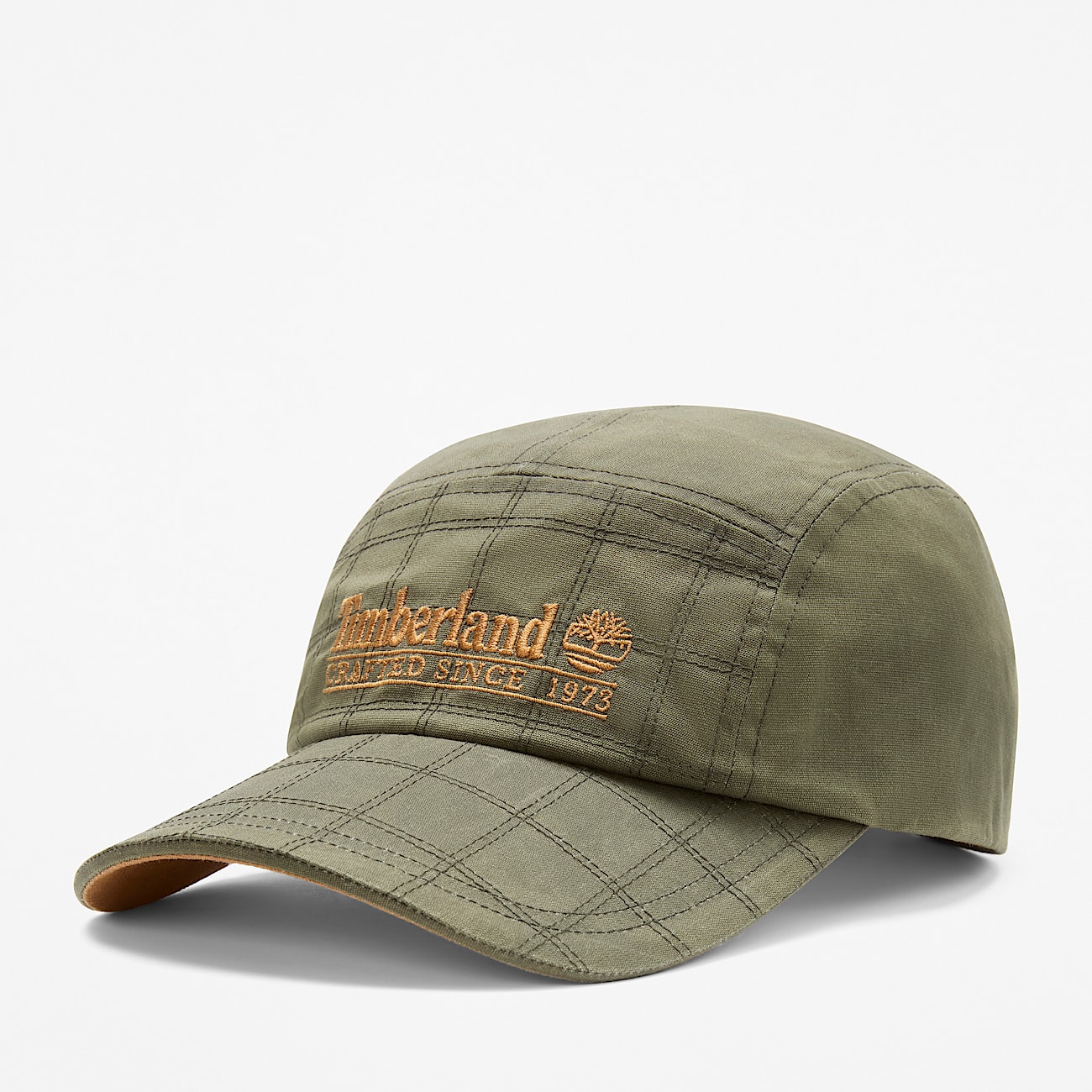 Mens Waxed Canvas Camp Hat TBL Leaf Green HERO