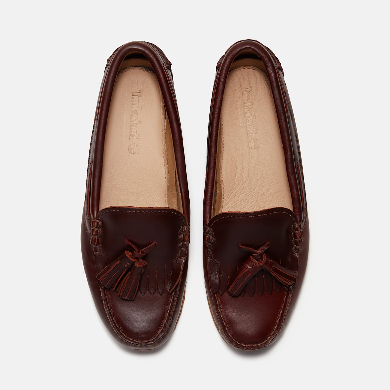 Womens Timberland Authentic Kiltie Loafer TBL Burgundy FullGrain ALT2