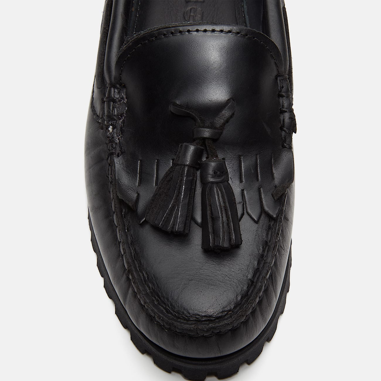 Womens Timberland Authentic Kiltie Loafer TBL Black FullGrain ALT7