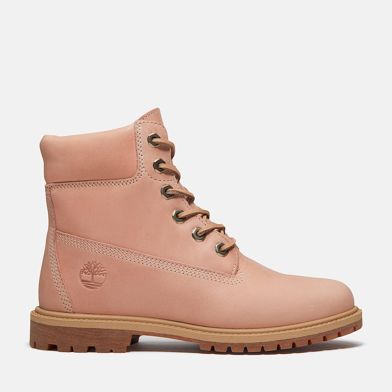 Botas Timberland Premium de 6 pulgadas para Mujer TBL Piel de grano entero rosa claro HERO