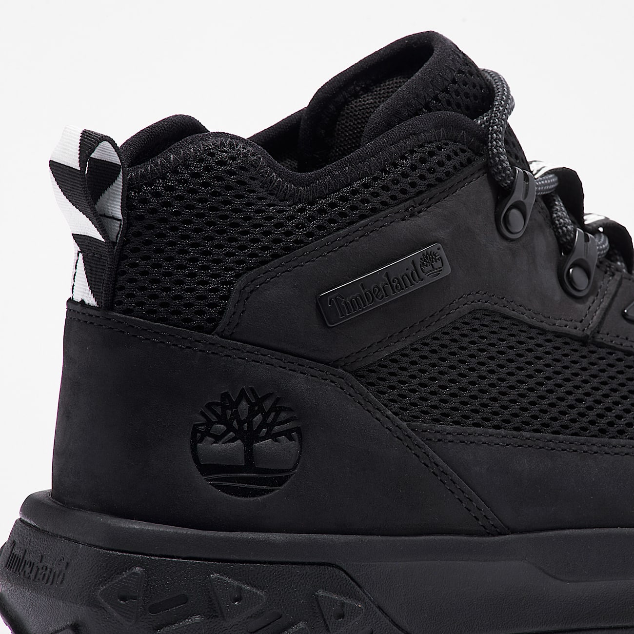 Mens GreenStride Motion 6 Mid LaceUp Sneaker TBL Black ALT7