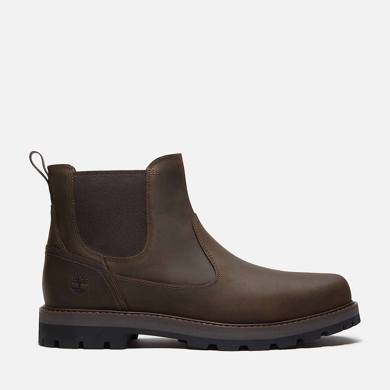 Botas Chelsea Britton Road para Hombre TBL Piel de grano entero Oliva HERO