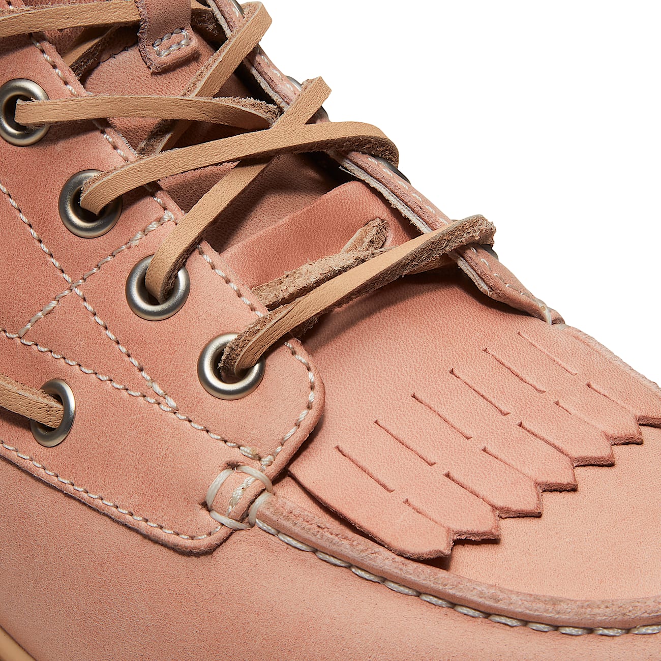 Botas con plataforma y agujetas Stone Street para Mujer TBL Piel de grano entero rosa claro ALT7