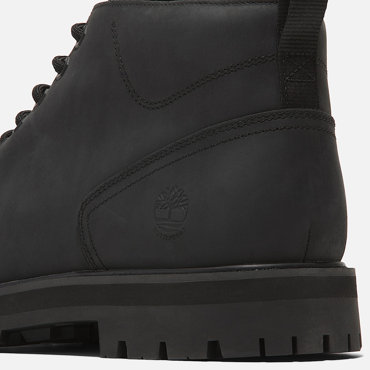Chukka lac impermable Britton Road  tige mihaute pour hommes TBL Cuir pleine fleur noir ALT7