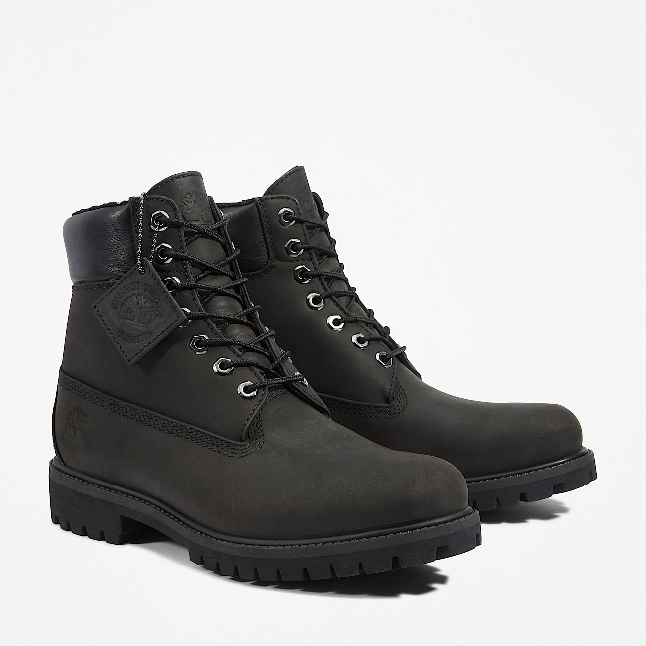 Mens Timberland Premium 6Inch Waterproof WarmLined Boot TBL Black ALT4