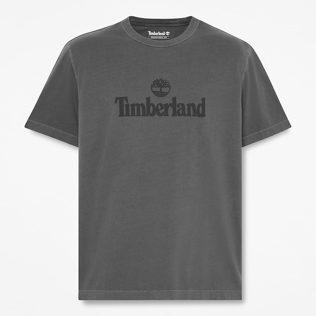 Mens South Cabot Garment Dye ShortSleeve TShirt TBL Black Wash HERO
