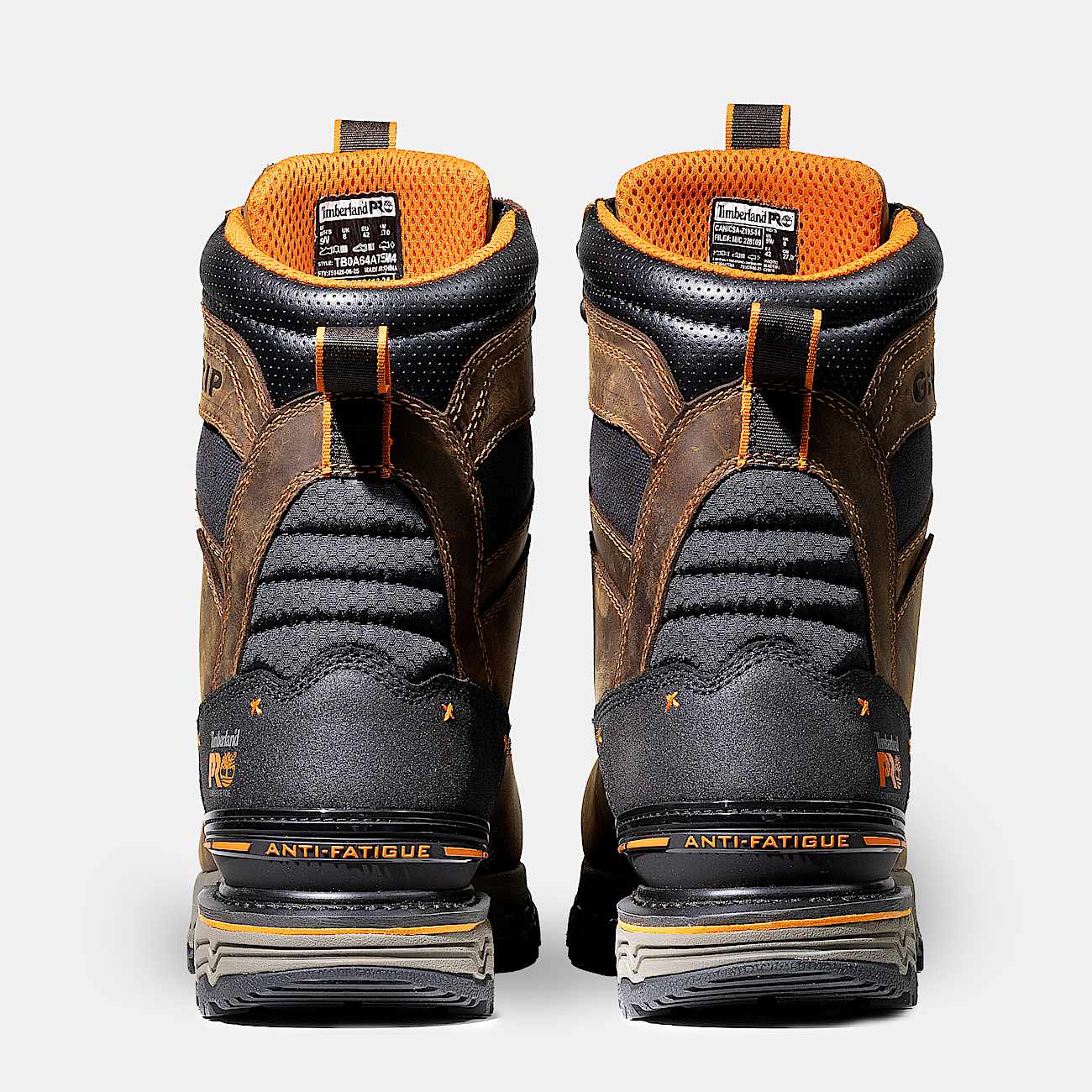 Botte de travail impermable et isotherme Boondock Ultralight CSA 8 po  embout composite pour hommes TBL Cuir pleine fleur brun moyen ALT5